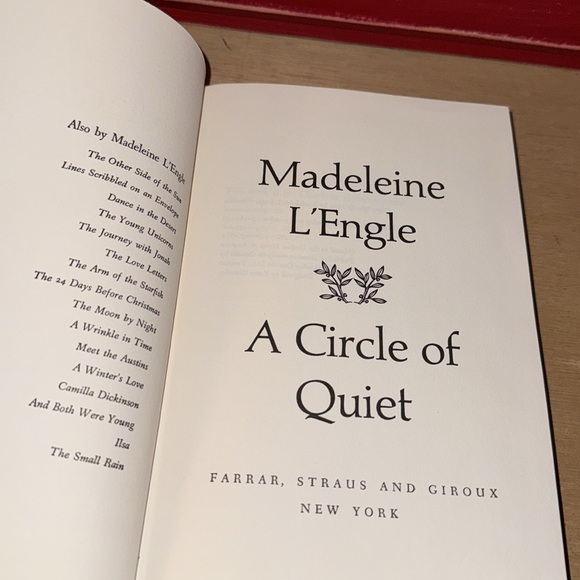 SIGNED COPY MADELEINE L’ENGLEA Circle of Quiet - Picture 1 of 8